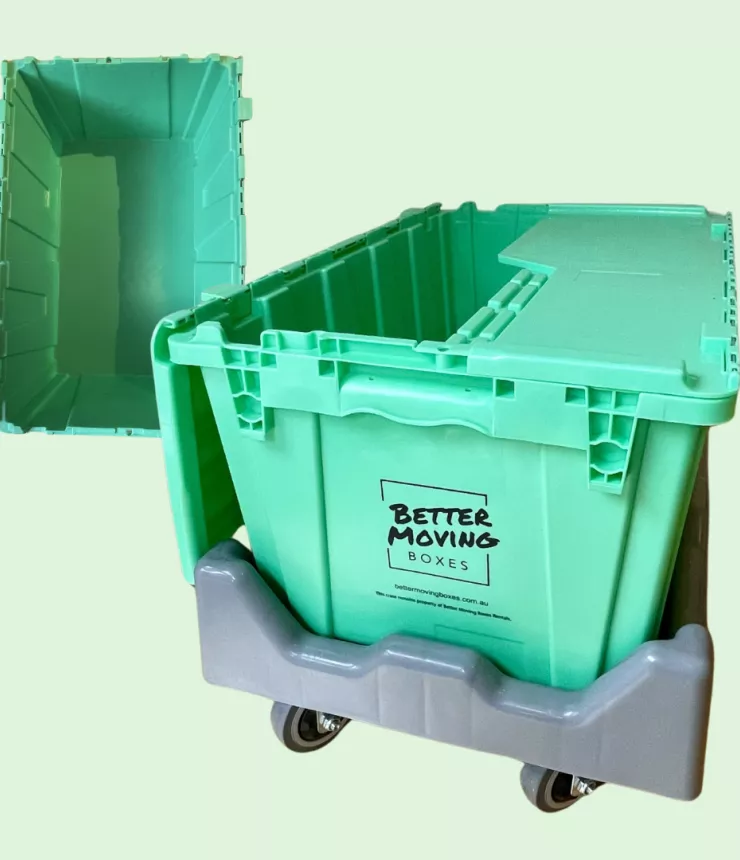 Strong moving boxes with flap lids
